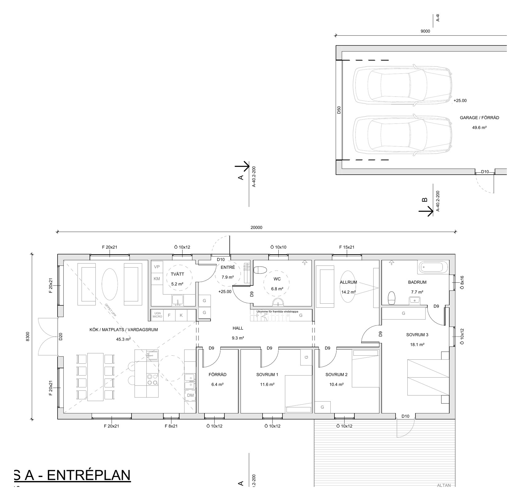 Planlösning entréplan